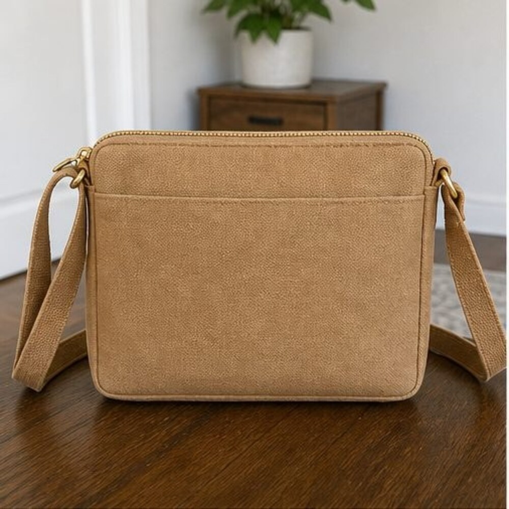 Slate Woven Crossbody Bag